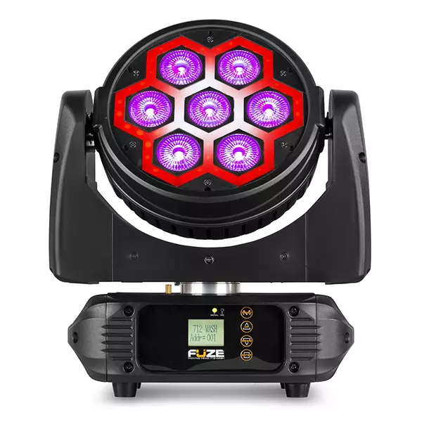 BEAMZ FUZE712 LED MOVING HEAD WASH WITH SMD LED EFFECT 7x 12W RGBW