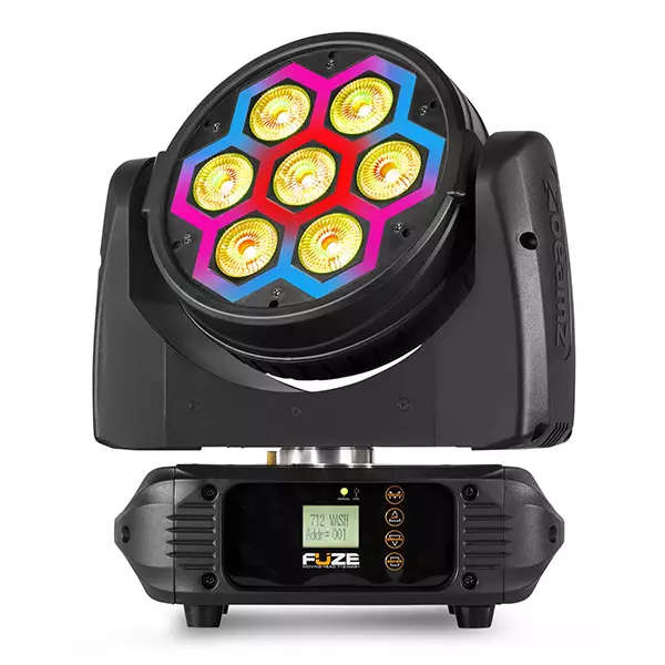 BEAMZ FUZE712 LED MOVING HEAD WASH WITH SMD LED EFFECT 7x 12W RGBW