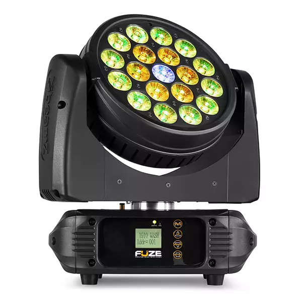 BEAMZ FUZE1910 LED MOVING HEAD WASH WITH RING CONTROL 19x 10W RGBW