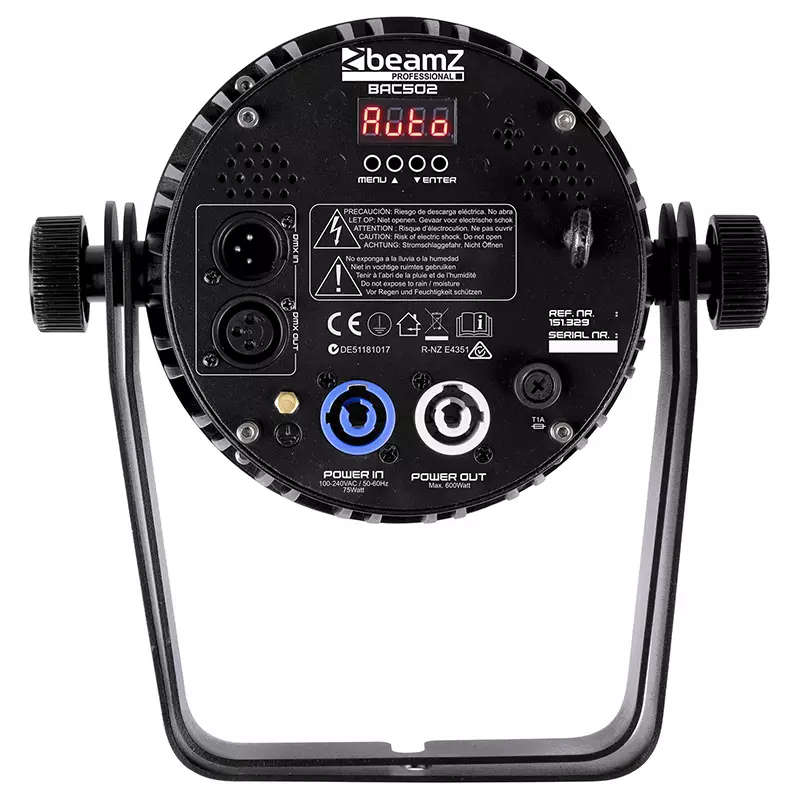 BEAMZPRO BAC500 LED PAR 7x 14W RGBACWWWUV IP20