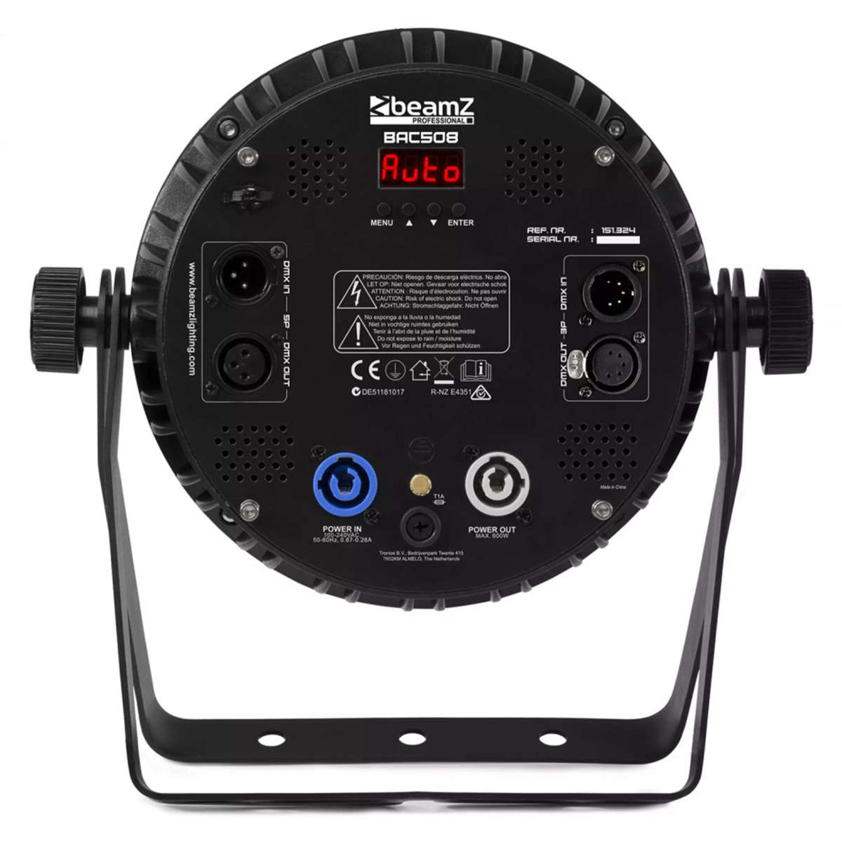 BEAMZPRO BAC508 LED PAR IP20 12x 14W RGBACWWWUV