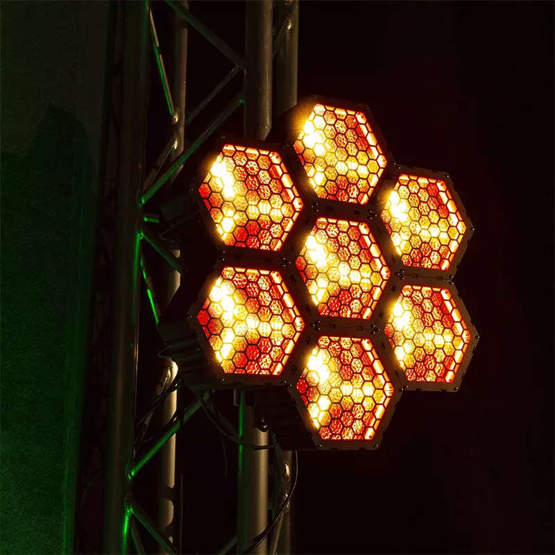 BEAMZ RB90 LED DECO RETRO BLINDER IP20 3x 30W RGBA