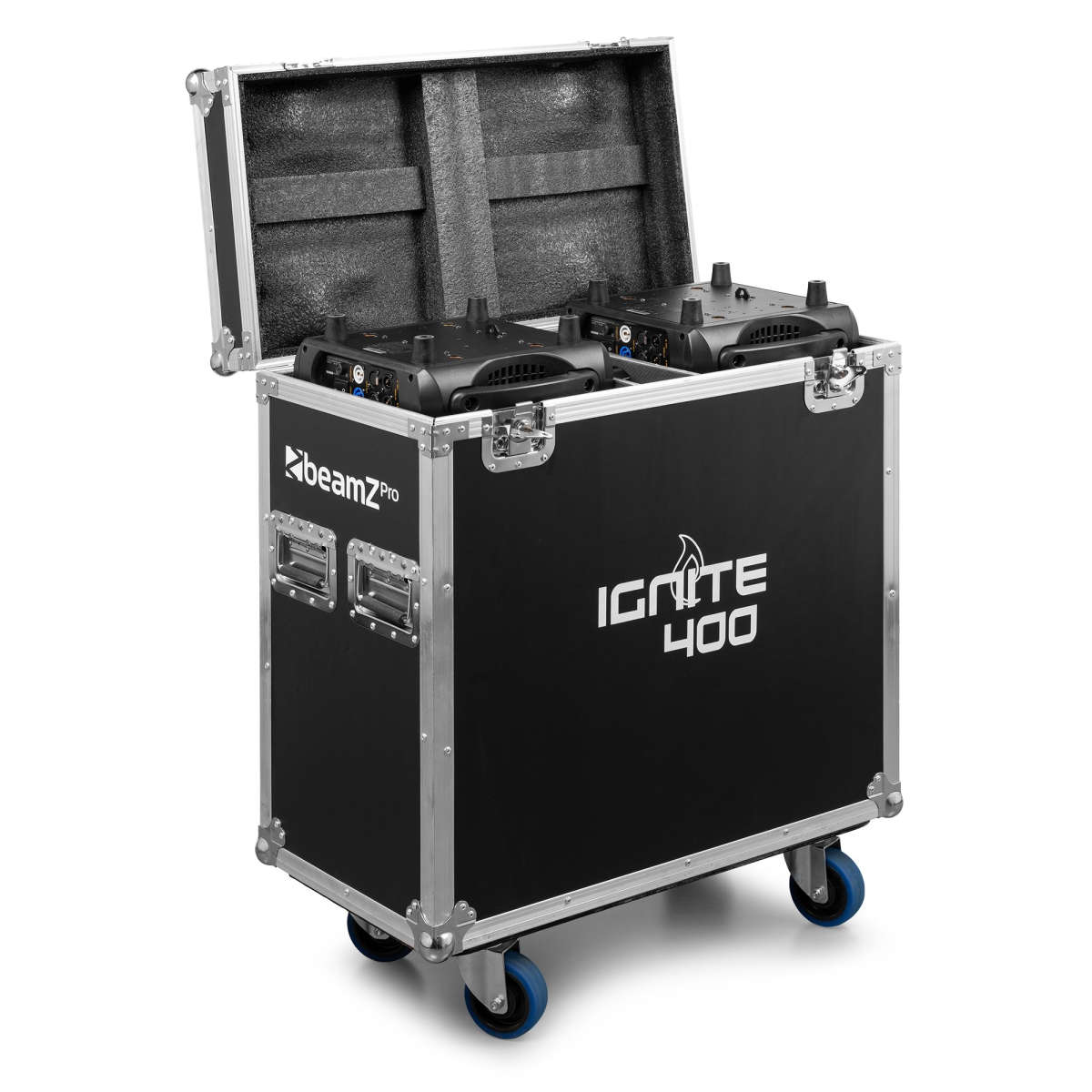 BEAMZPRO IGNITE400 LED MOVING HEAD BEAM-SPOT-WASH 1x 400W [2 IN A FLIGHTCASE]