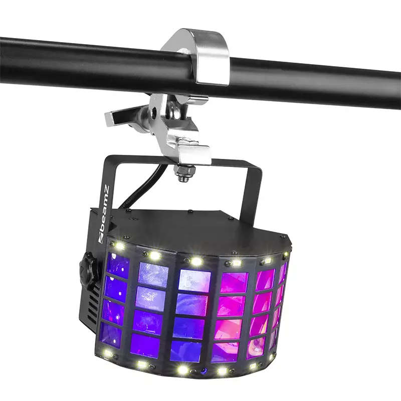 BEAMZ DERBYSTROBE LED 4x 3W RGBW