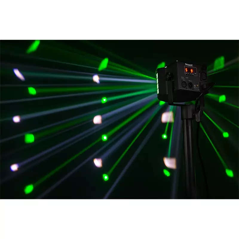 BEAMZ DERBYSTROBE LED 4x 3W RGBW
