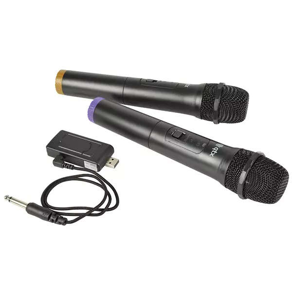QTX U-MIC-863.2+864.8 DUAL HANDHELD MICROPHONE UHF 863.2MHz + 864.8MHz
