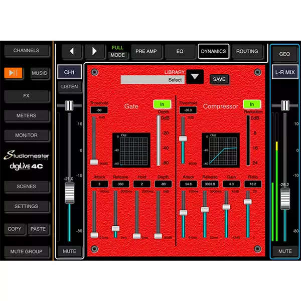 STUDIOMASTER DIGILIVE4C 4 CH DIGITAL CONSOLE