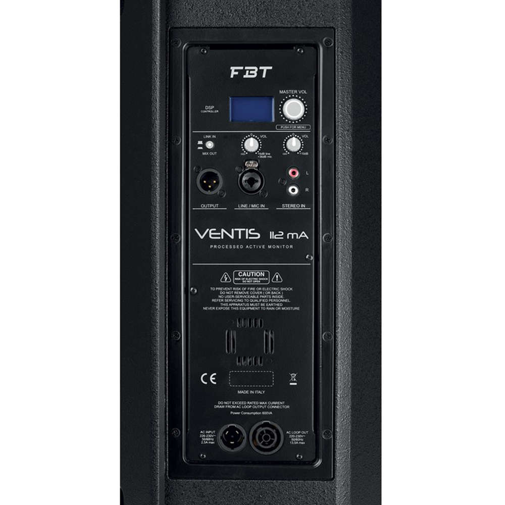 FBT - VENTIS112MA ACTIVE STAGE MONITOR 12in 900W RMS