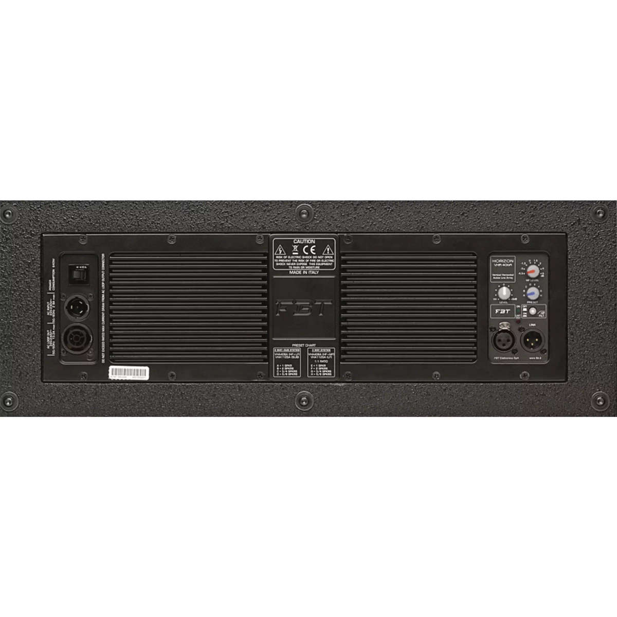 FBT HORIZONVHA406A LINE ARRAY ACTIVE SPEAKER 4X 6.5INCH BLACK 600W + 300W