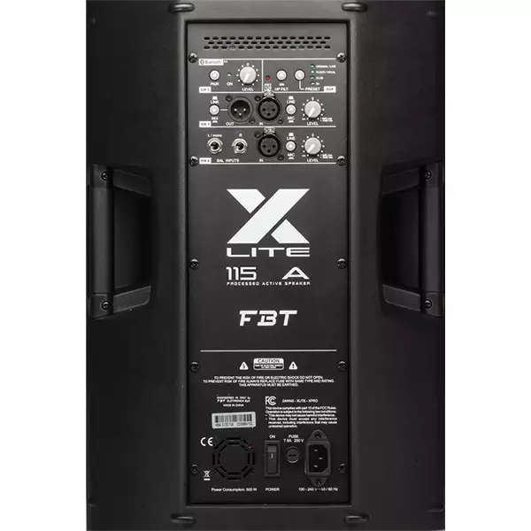 FBT X-LITE115A ACTIVE SPEAKER 15INCH BLACK 1200W + 300W BT