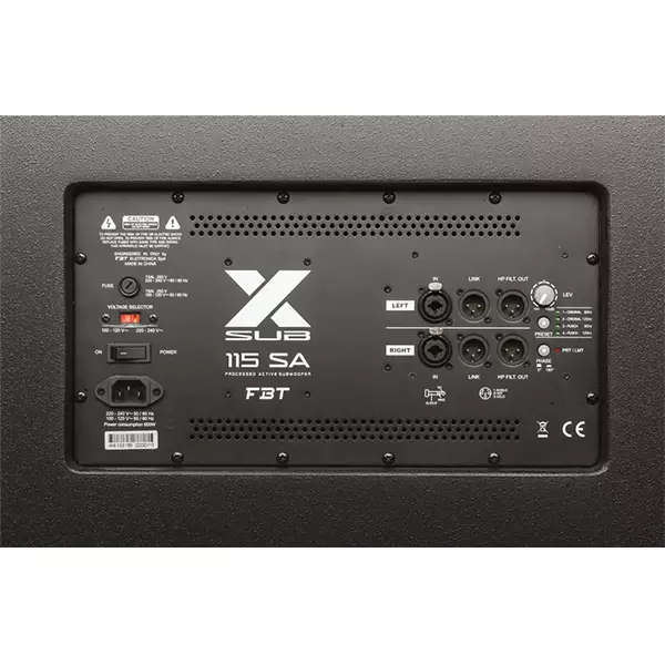 FBT - X-SUB118SA 18" PROCESSED COMPACT BAND-PASS ACTIVE SUB 1200W RMS
