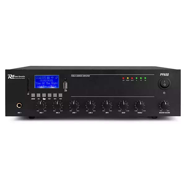 PDM PPA50 100V MIXER AMPLIFIER 50W USB/SD/BT