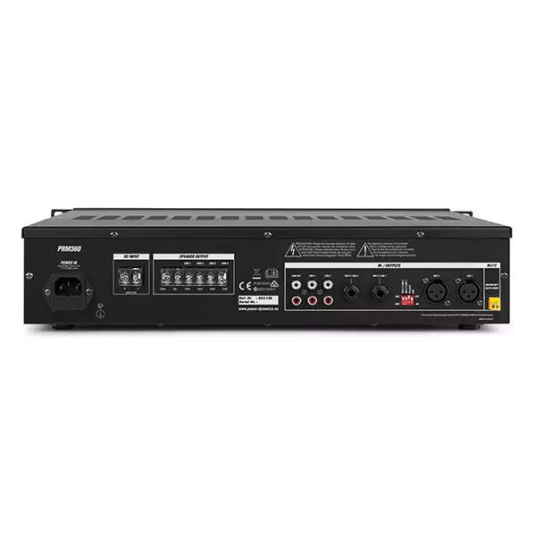 PDM PRM360 100V MIXER AMPLIFIER 360W USB/SD/BT 4 ZONE