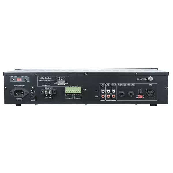 ADASTRA RM1202 MIXER AMPLIFIER USB/SD/FM/BT 2 ZONE 100V 120W