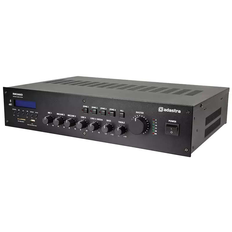 ADASTRA RM360D MIXER AMPLIFIER USB/BT/FM/DAB+ 100V 360W