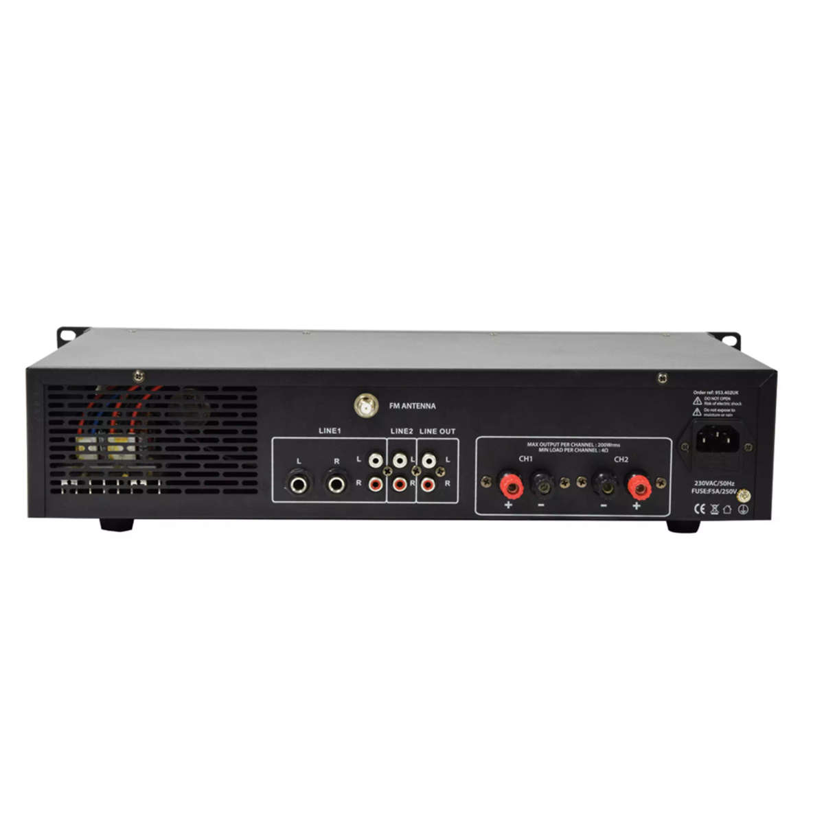 ADASTRA A2 2U MIXER AMPLIFIER 2X 200W
