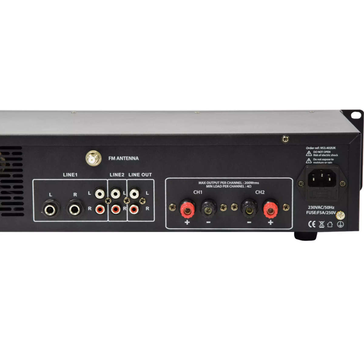 ADASTRA A2 2U MIXER AMPLIFIER 2X 200W