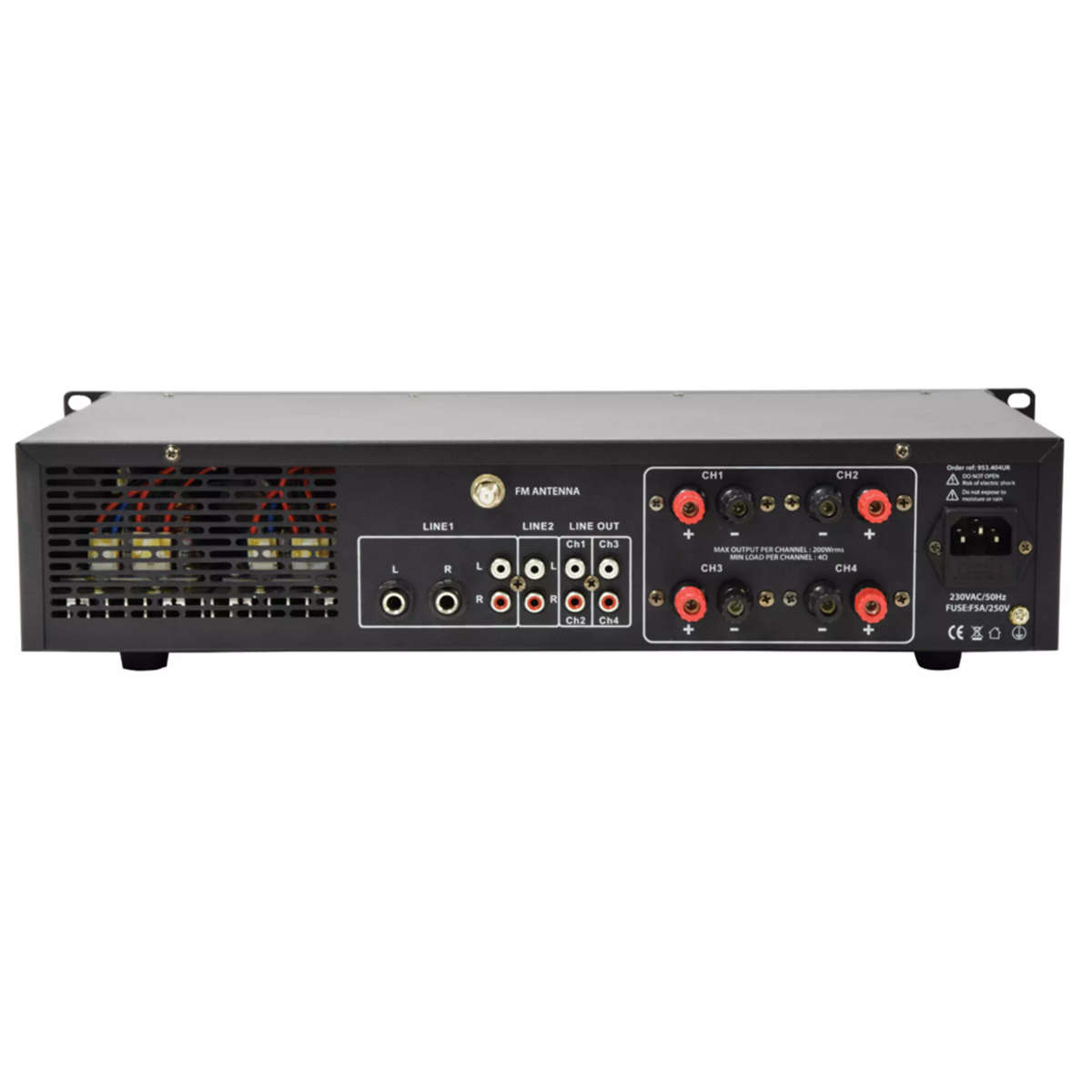 ADASTRA A4 2U MIXER AMPLIFIER 4X 200W