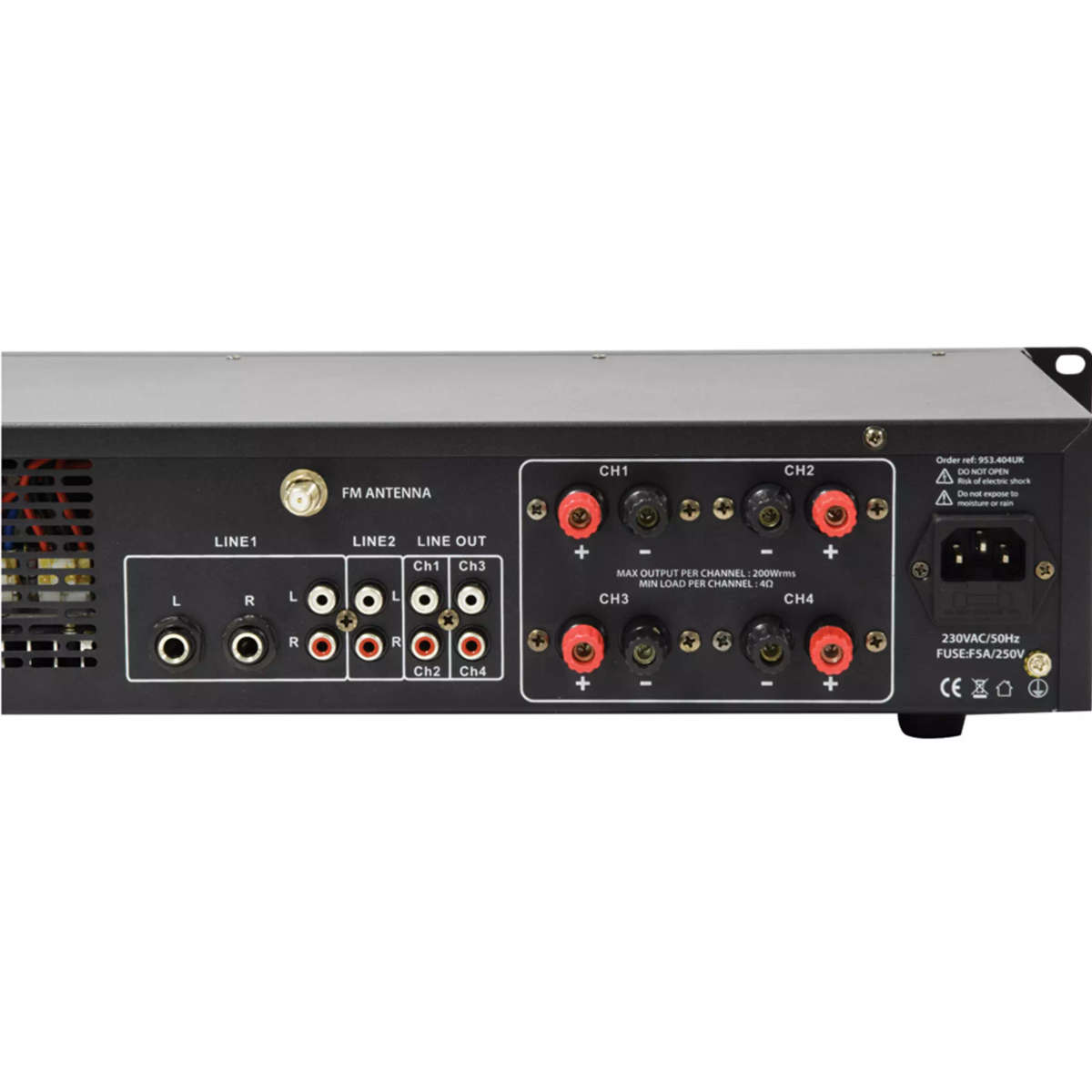 ADASTRA A4 2U MIXER AMPLIFIER 4X 200W