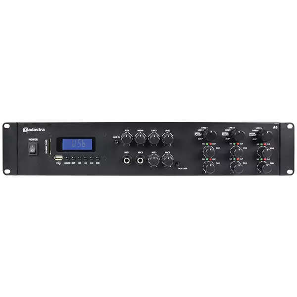 ADASTRA A6 2U MIXER AMPLIFIER 6X 200W