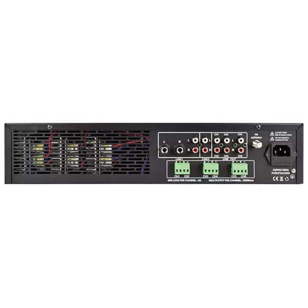ADASTRA A6 2U MIXER AMPLIFIER 6X 200W