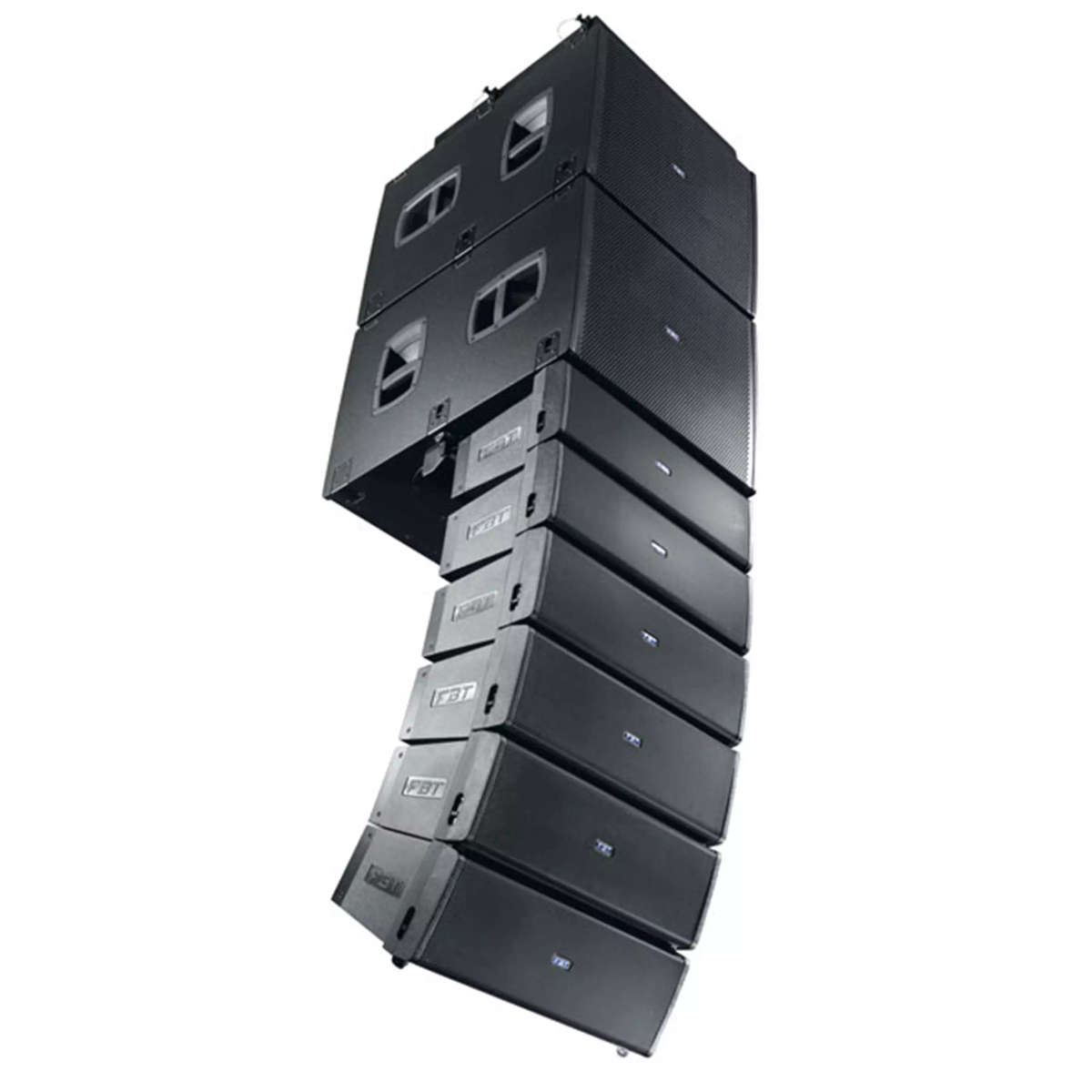 FBT MITUS206LA 2x 6.5INCH ACTIVE LINE ARRAY SPEAKER BLACK 600W + 300W