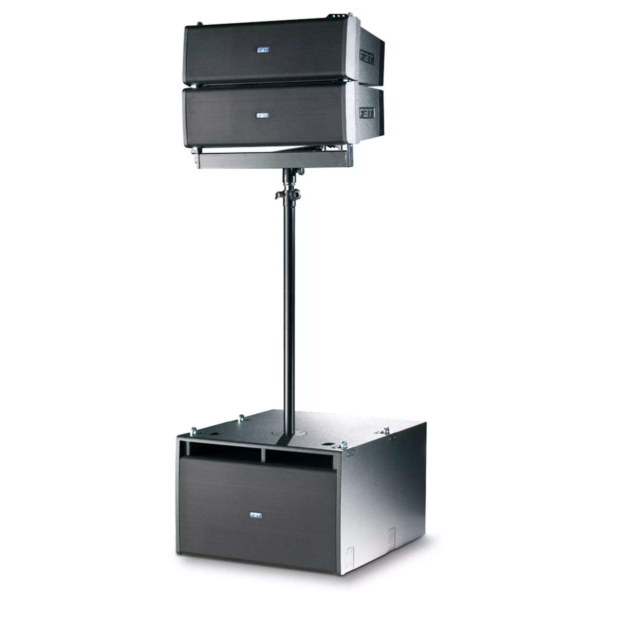 FBT MITUS206LA 2x 6.5INCH ACTIVE LINE ARRAY SPEAKER BLACK 600W + 300W