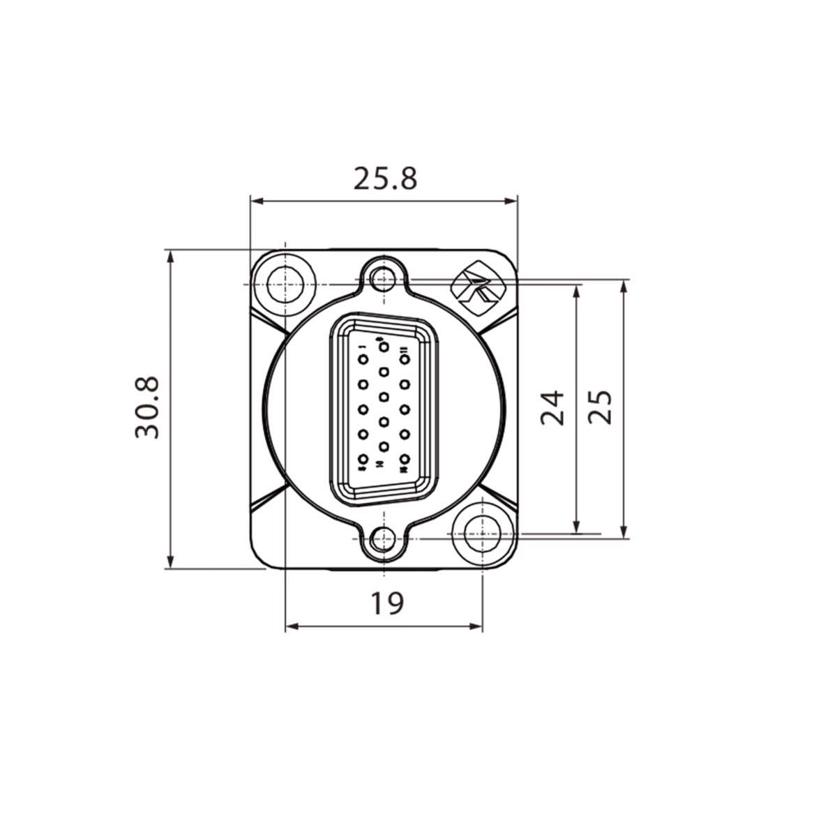 ROXTONE CONNECTOR VGA FEMALE CHASSIS MOUNT