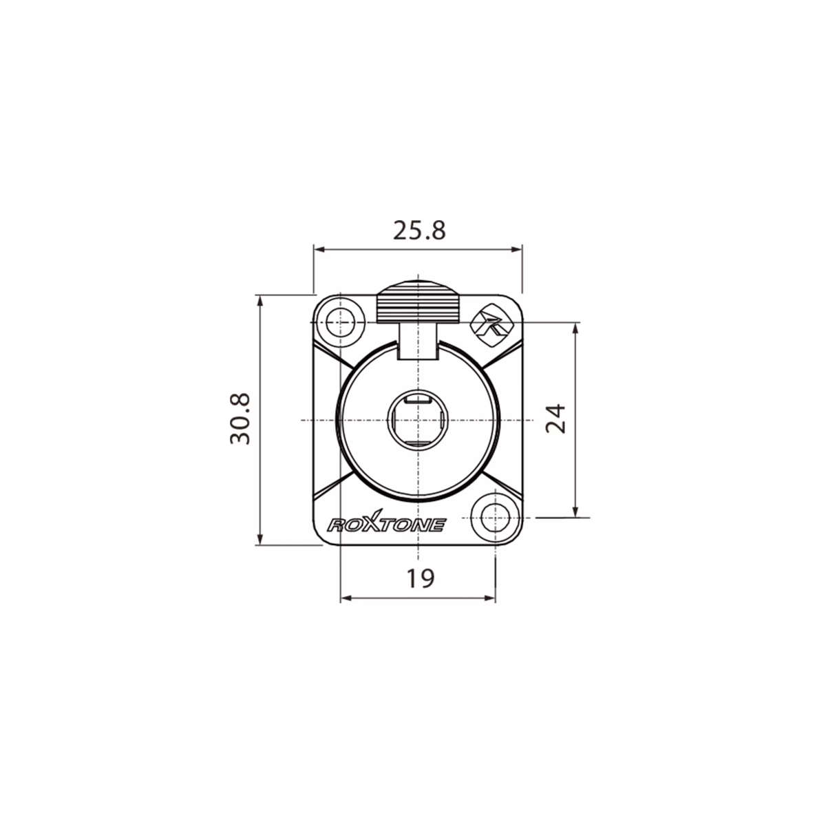 ROXTONE CONNECTOR 6.3mm STEREO FEMALE CHASSIS MOUNT
