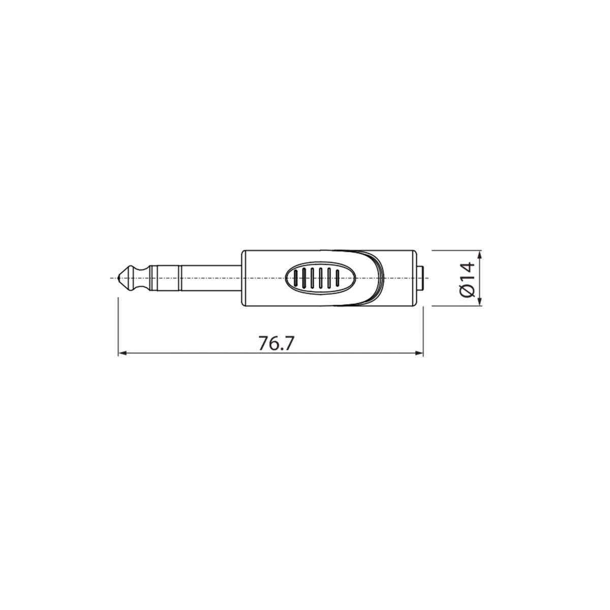 ROXTONE ADAPTOR 6.3MM STEREO MALE - 3.5MM STEREO FEMALE