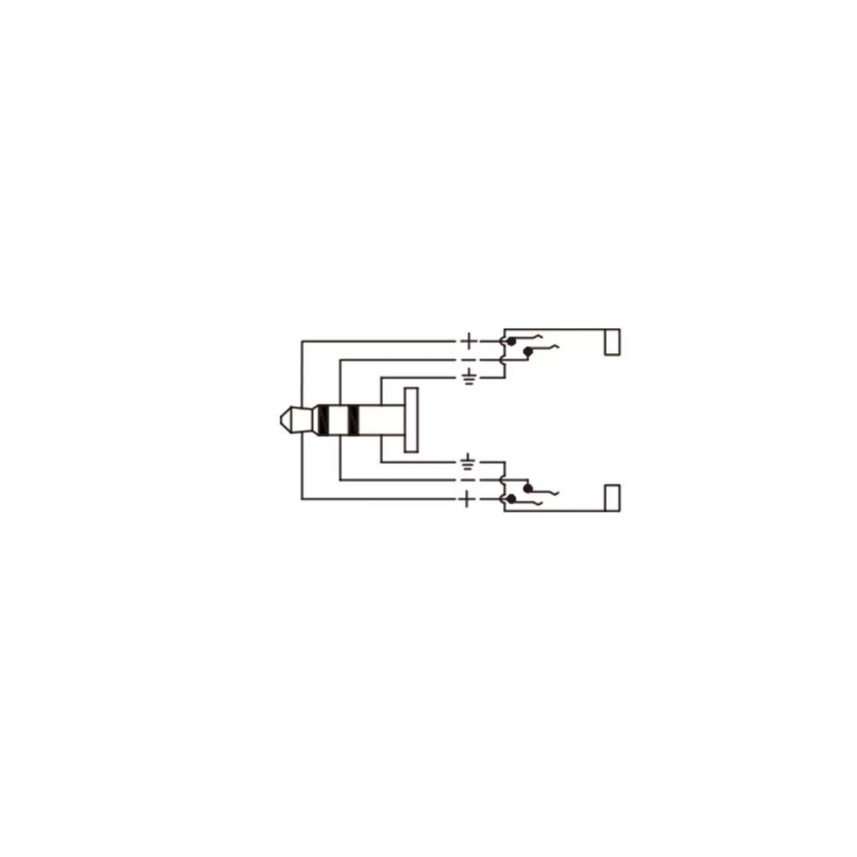 ROXTONE ADAPTOR 3.5MM STEREO MALE - 2X 3.5MM STEREO FEMALE
