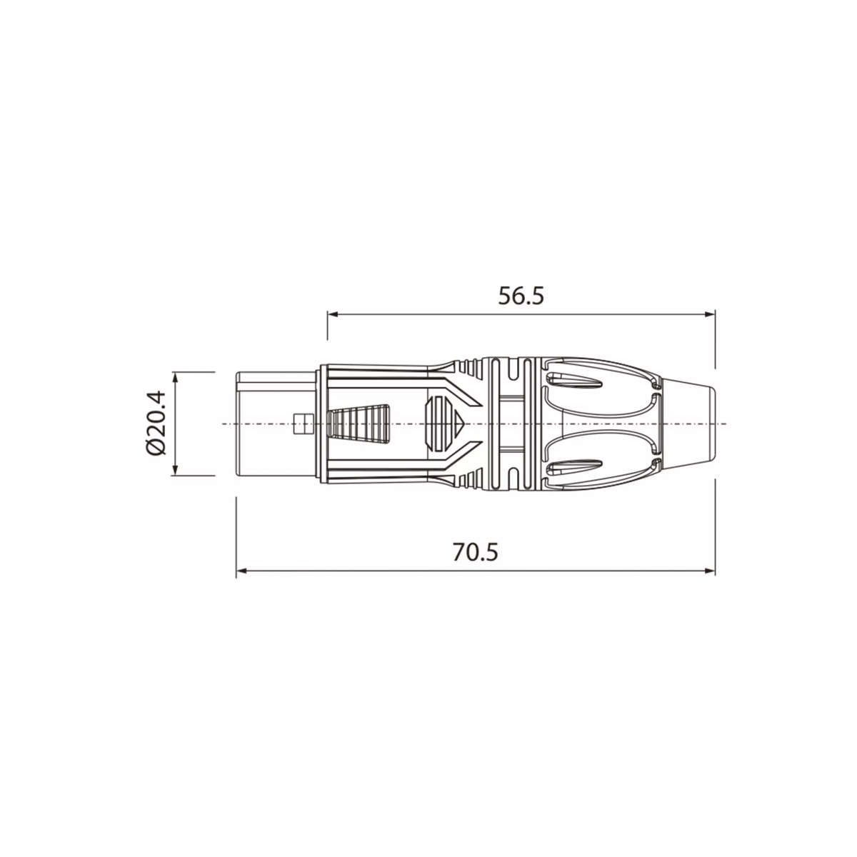 ROXTONE CONNECTOR XLR INLINE FEMALE 5 PIN