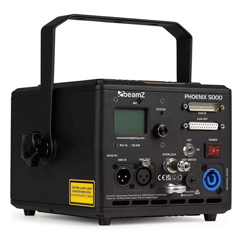 BEAMZ PHOENIX5000 ANALOG LASER RGB 5W