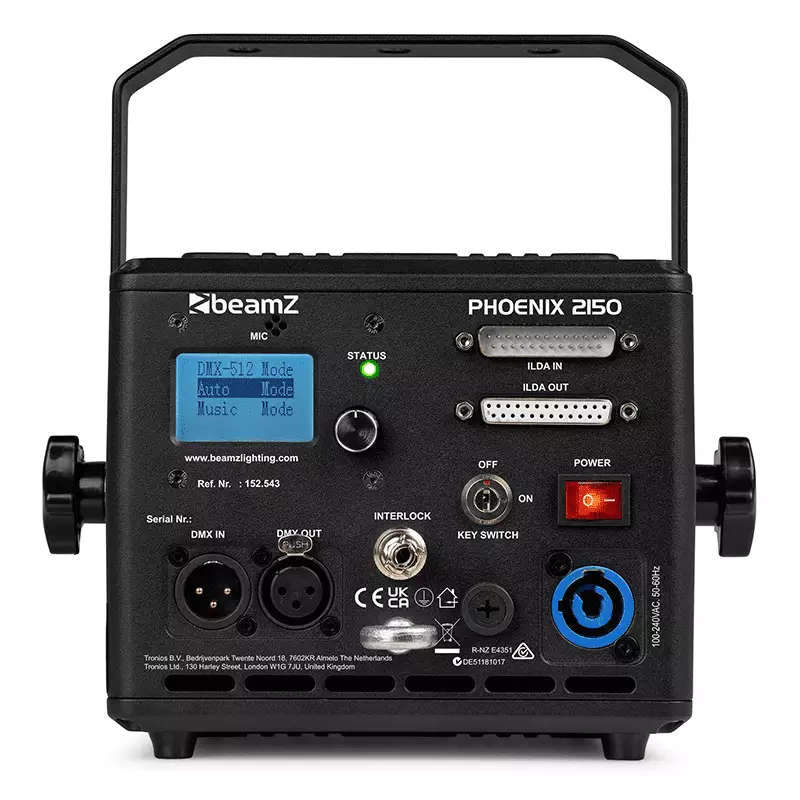 BEAMZ PHOENIX2150 ANALOG LASER RGB 2W