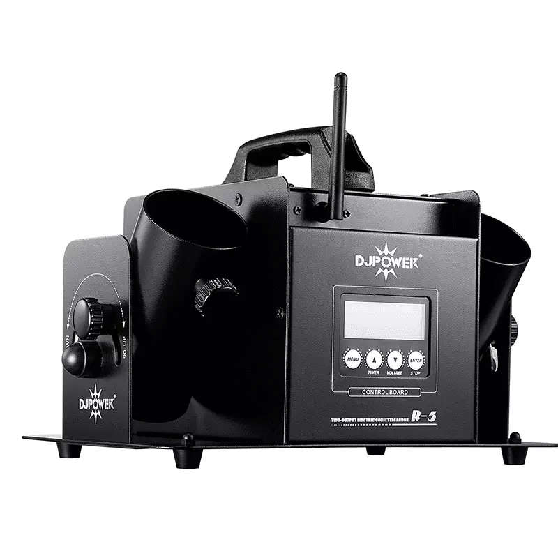 DJPOWER R-5 DUAL-OUTPUT ELECTRIC CONFETTI LAUNCHER