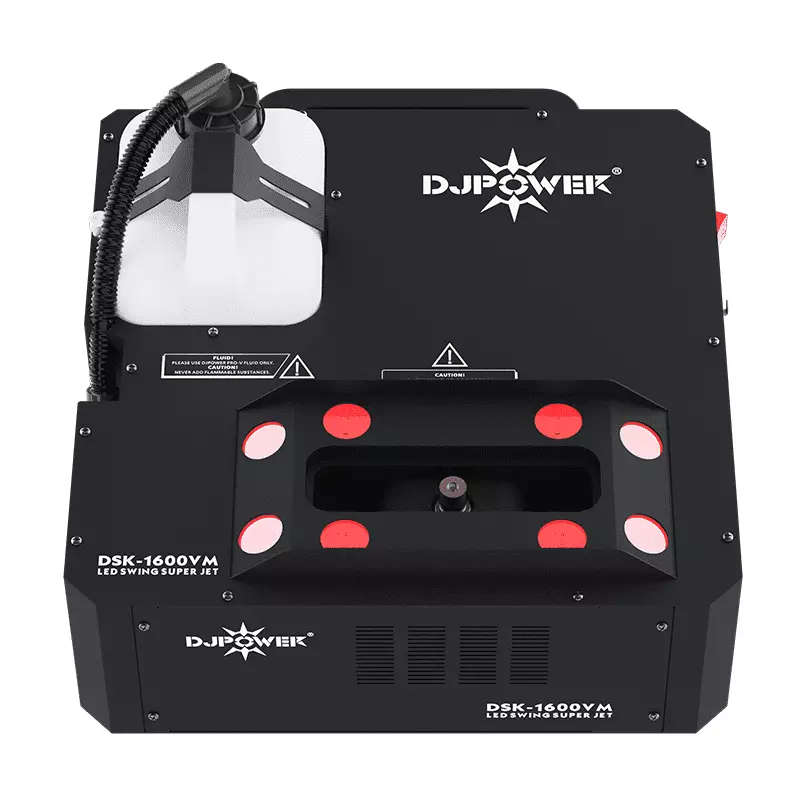 DJPOWER DSK-1600VM LED SWING SUPER JET VERTICAL FOG MACHINE 1600W