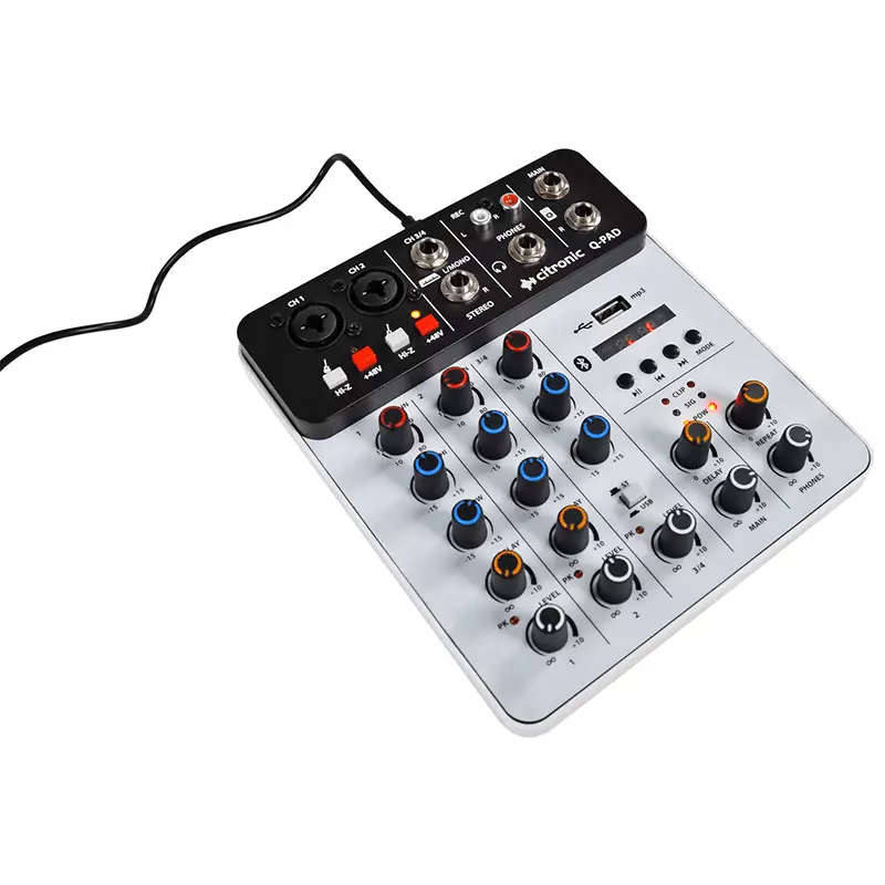 CITRONIC - Q-PAD COMPACT MUSIC MIXER 4-CH BT/USB/MP3
