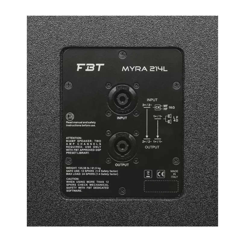 FBT MYRA214L PASSIVE ARRAY SPEAKER 2240W RMS