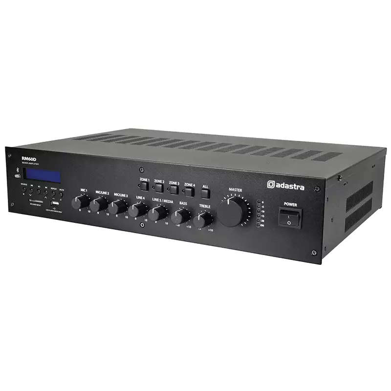 ADASTRA RM60D MIXER AMPLIFIER USB/BT/FM/DAB+ 100V 60W