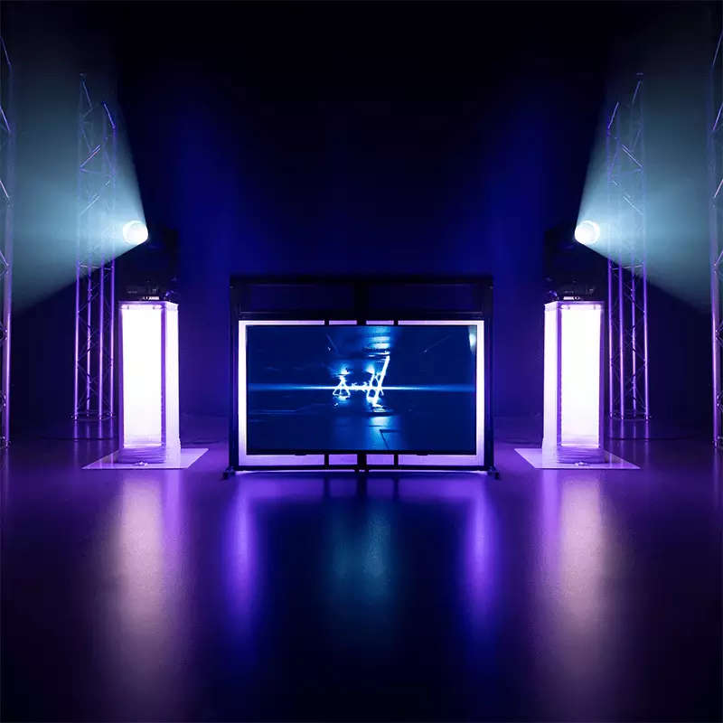 Vonyx - DB6 PRO DJ BOOTH WITH TV BRACKET 32" - 65"