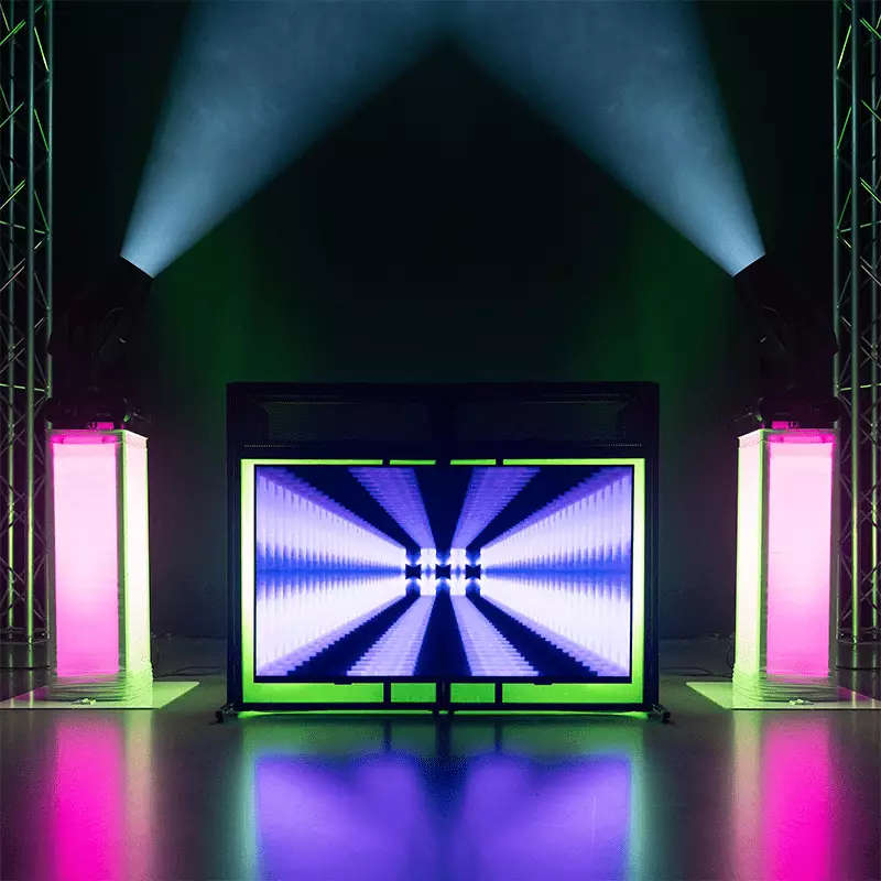 Vonyx - DB6 PRO DJ BOOTH WITH TV BRACKET 32" - 65"