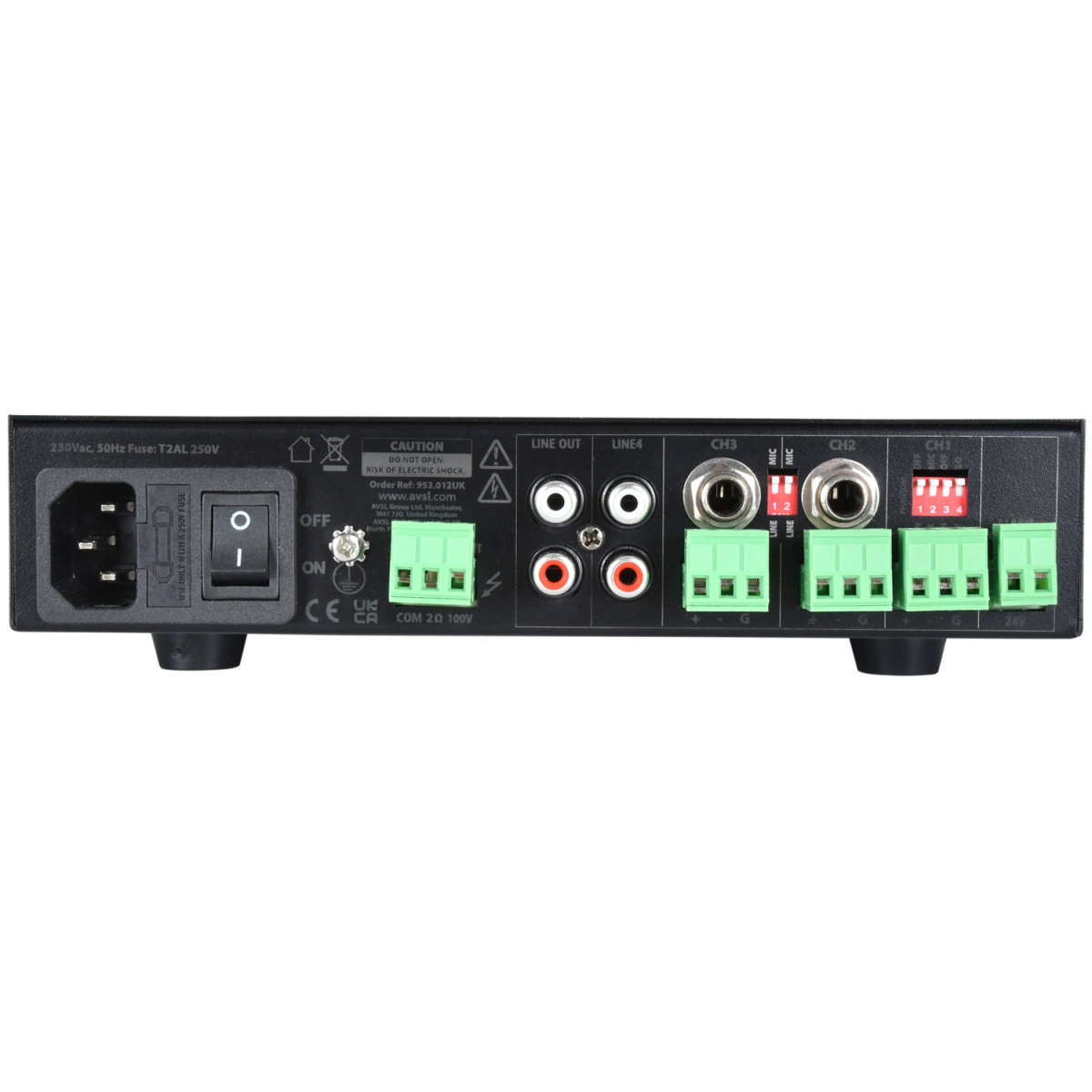 ADASTRA UA120 100V MIXER AMPLIFIER 120W