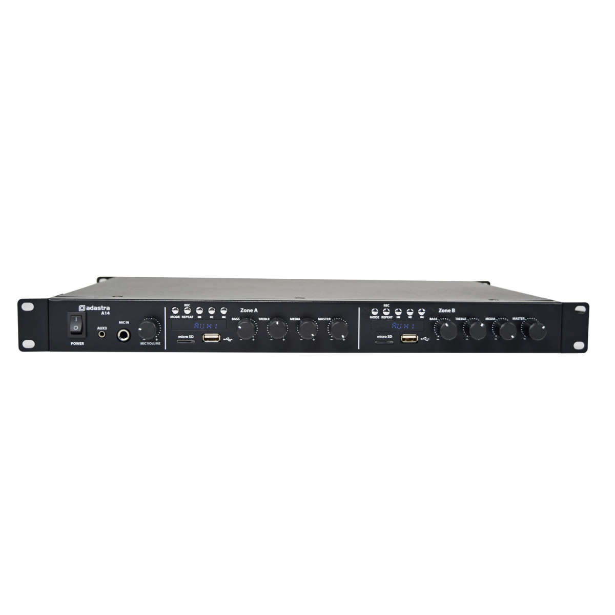 ADASTRA A14 1U MIXER AMPLIFIER 2X 2X 80W