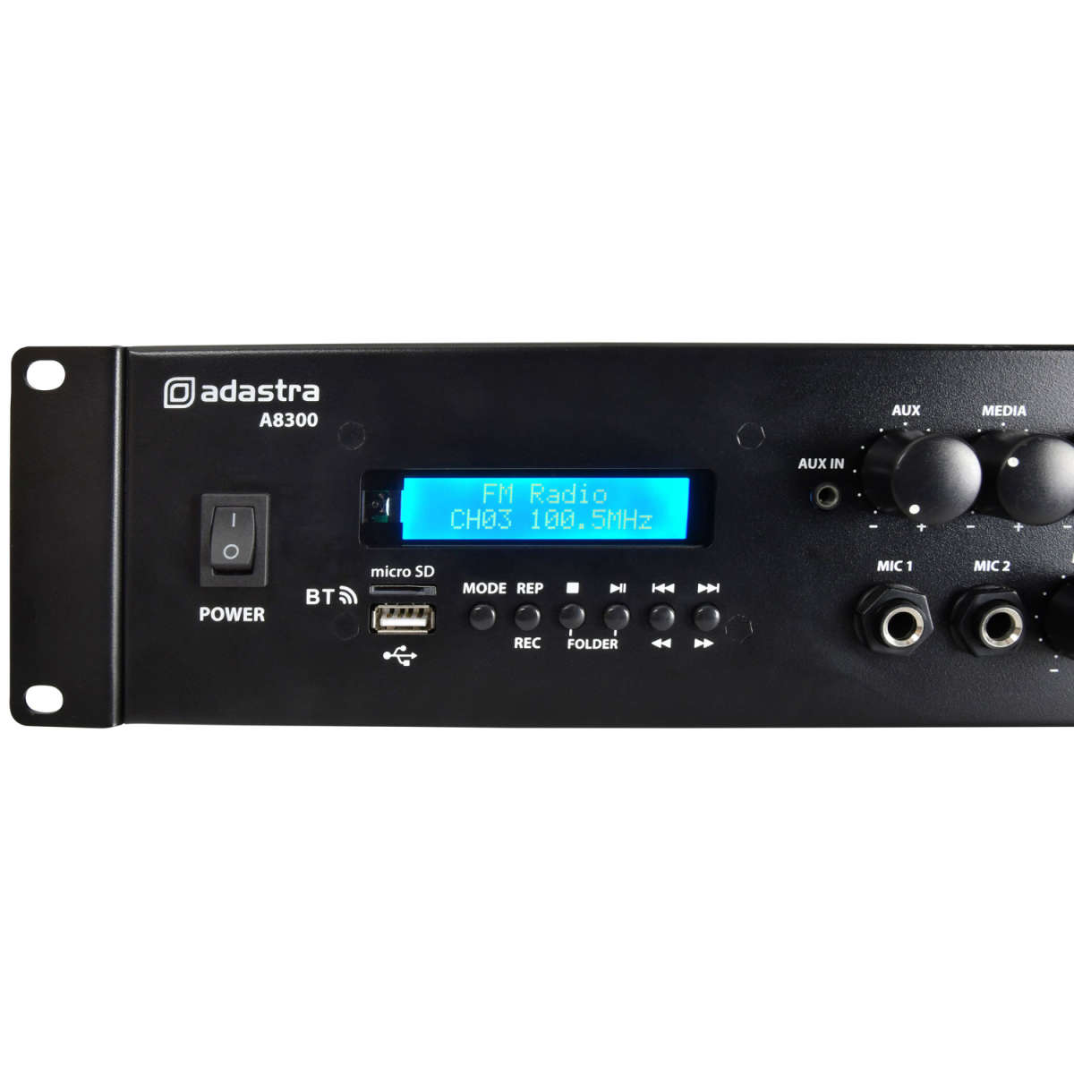 ADASTRA A8300 2U MIXER AMPLIFIER 8X 300W