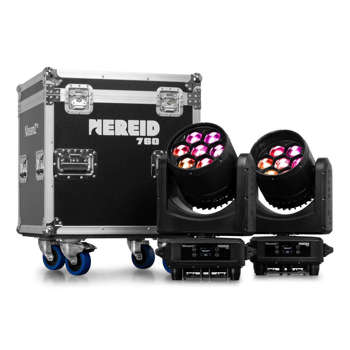 BEAMZPRO NEREID760 LED MOVING HEAD WASH IP65 7x 60W [2 PIECES IN A FLIGHTCASE]