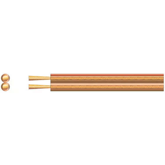 FILO TF2.5C SPEAKER CABLE 2.5MM CLEAR 100M