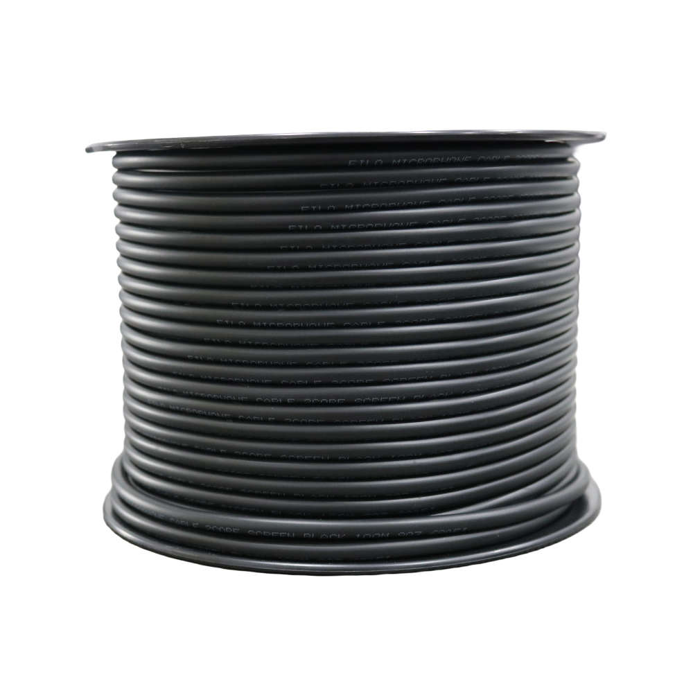 FILO MC6.5B MICROPHONE CABLE 2CORE + SCREEN 6.5MM BLACK 100M