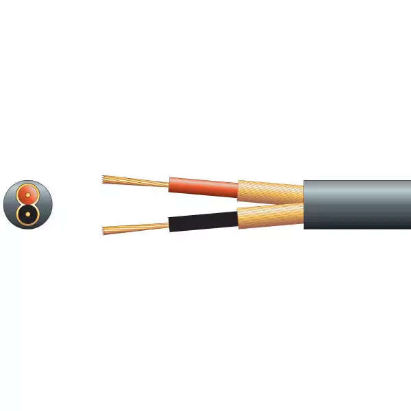 FILO MC6.5B MICROPHONE CABLE 2CORE + SCREEN 6.5MM BLACK 100M