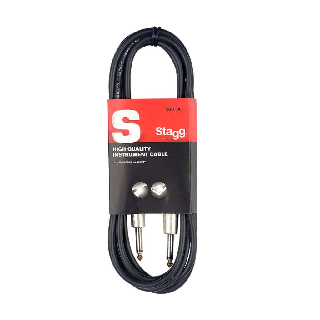 STAGG Deluxe Instrument Cable Jack to Jack - 6M