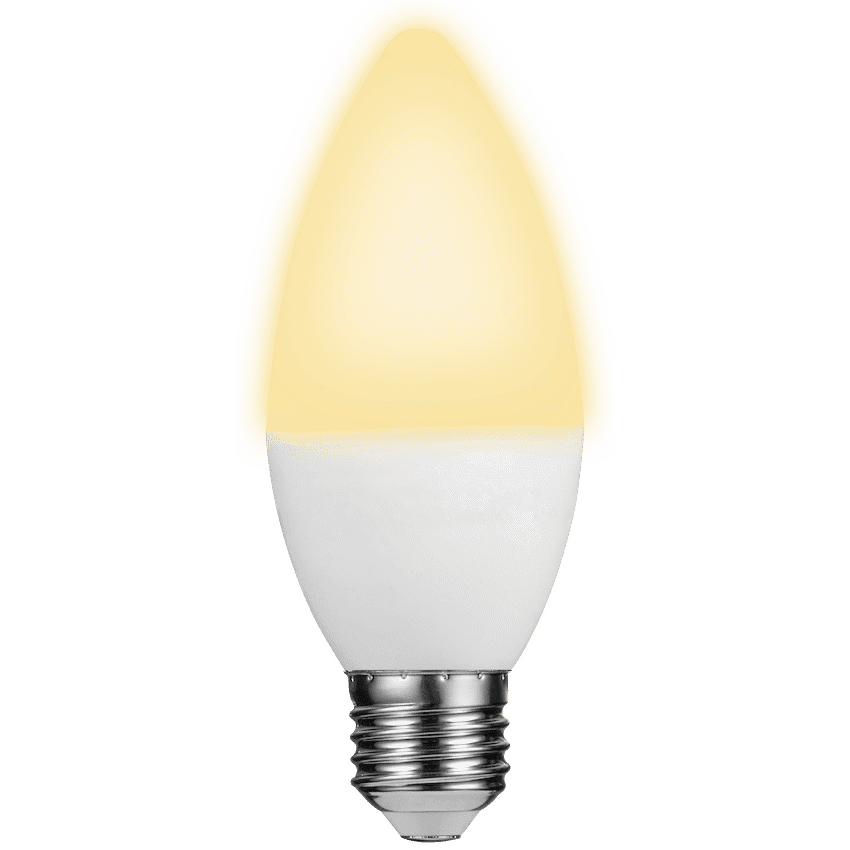 Switched 5w Candle LED Light Bulb E27 - Warm White